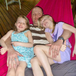 Dan and Girls in Costa Rica