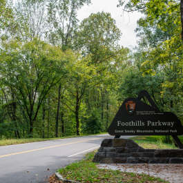 Foothills Parkway entrance near Townsend